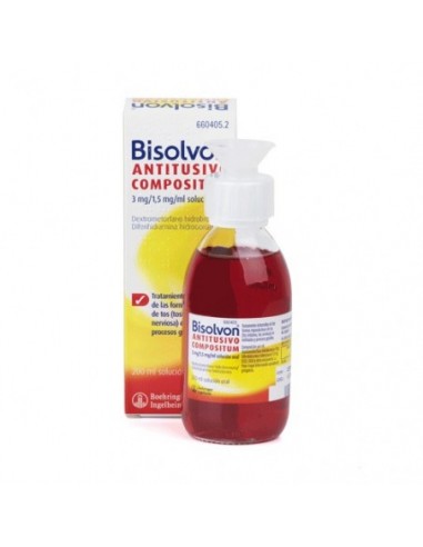 Bisolvon Antitusivo Compositum 3 Mg/Ml + 1,5 Mg/Ml Solucion Oral 1 Frasco 200 Ml