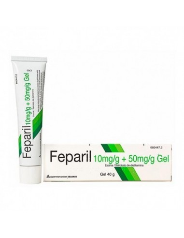 Feparil 10 Mg/G + 50 Mg/G Gel Cutaneo 1 Tubo 40 G