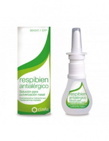 Respibien Antialergico 0,5 Mg/Ml + 0,5 Mg/Ml Solucion Para Pulverizacion Nasal 1 Frasco 15 Ml