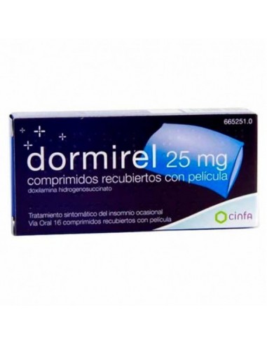 Dormirel 25 Mg 16 Comprimidos Recubiertos