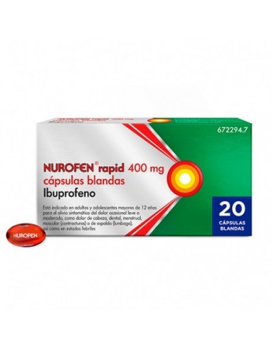 Nurofen Rapid 400 Mg 20 Capsulas Blandas