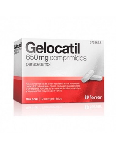 Gelocatil 650 Mg 12 Sobres Solucion Oral