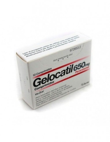 Gelocatil 650 Mg 12 Comprimidos (Tiras)