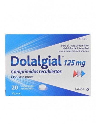 Dolalgial Clonixino Lisina 125 Mg 20 Comprimidos Recubiertos