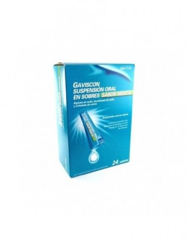 Gaviscon 24 Sobres Suspension Oral 10 Ml (Sabor Menta)