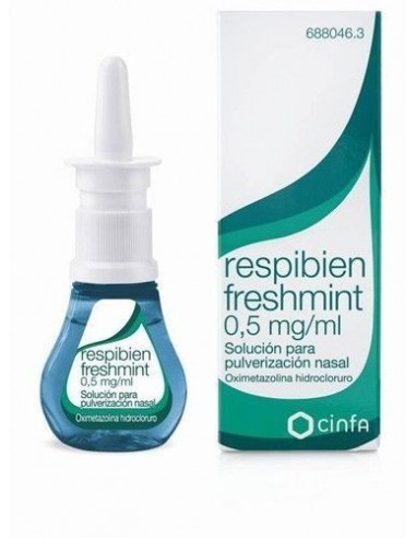 Respibien Freshmint 0,5 Mg/Ml Solucion Para Pulverizacion Nasal 1 Frasco 15 Ml