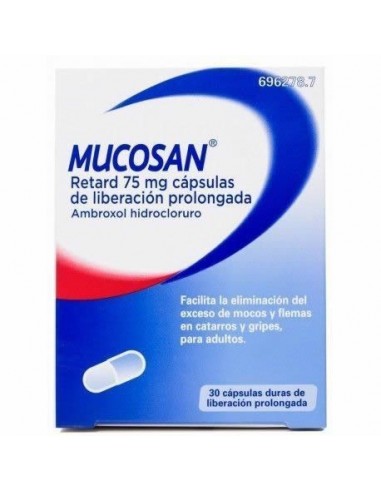 Mucosan Retard 75 Mg 30 Capsulas Liberacion Prolongada