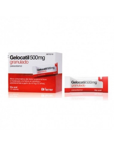 Gelocatil 500 Mg 12 Sobres Granulado Oral