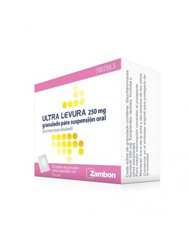 Ultra-Levura 250 Mg 20 Sobres Polvo Para Suspension Oral