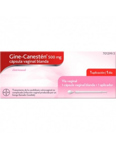 Gine-Canesten 500 Mg 1 Capsula Vaginal Blanda