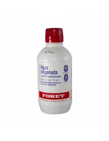 Agua Oxigenada Foret 30 Mg/Ml Solucion Cutanea Y Concentrado Para Solucion Bucal 1 Frasco 250 Ml