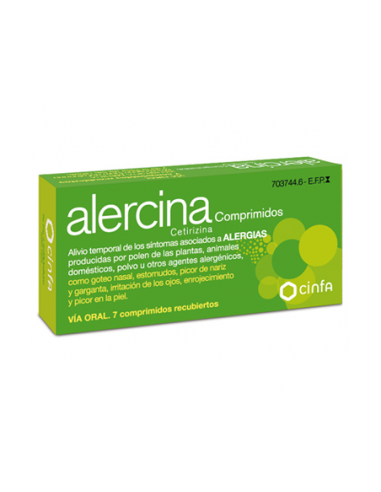 Alercina 10 Mg 7 Comprimidos Recubiertos