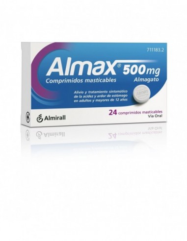 Almax 500 Mg 24 Comprimidos Masticables