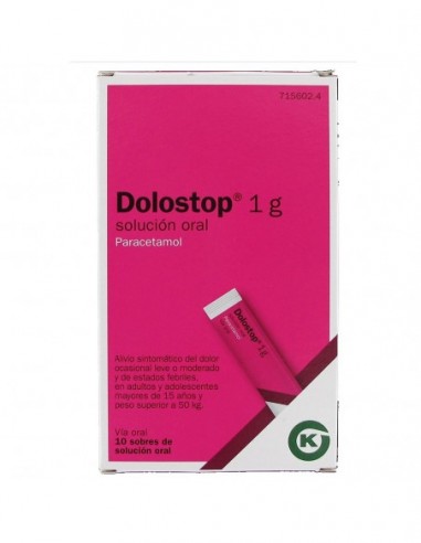 Dolostop 1 G 10 Sobres Solucion Oral 10 Ml