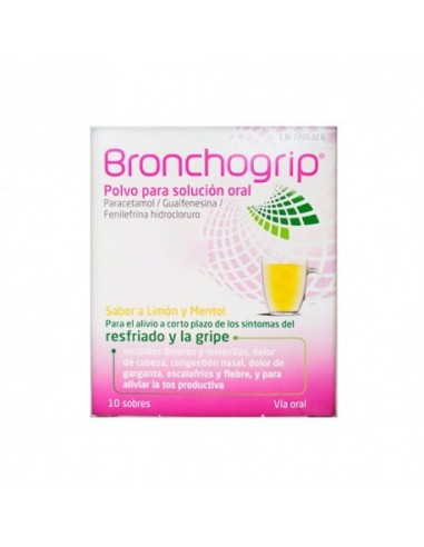 Bronchogrip 10 Sobres Polvo Para Solucion Oral