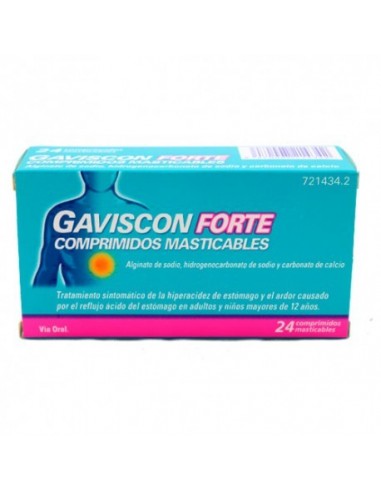 Gaviscon Forte 24 Comprimidos Masticables