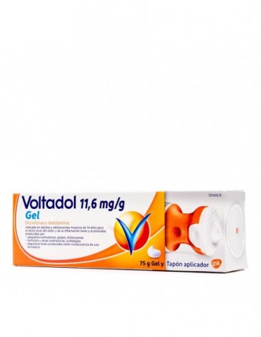 Voltadol 11,6 Mg/G Gel Cutaneo 1 Tubo 75 G (Con Tapon Aplicador)