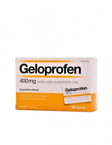 Geloprofen Rapid 400 Mg 12 Sobres Polvo Para Suspension Oral