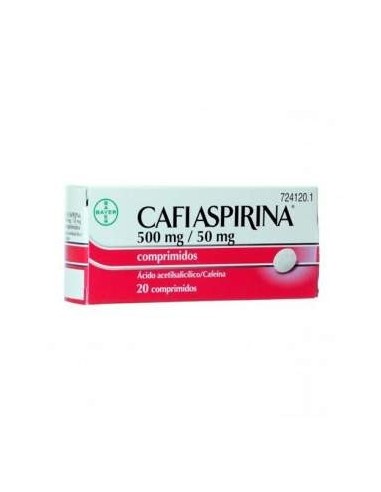 CAFIASPIRINA 500 MG/50 MG 20 COMPRIMIDOS