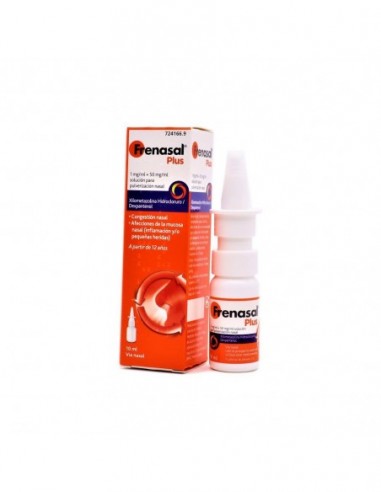 Frenasal Plus 1 Mg/Ml + 50 Mg/Ml Solucion Para Pulverizacion Nasal 1 Frasco 10 Ml