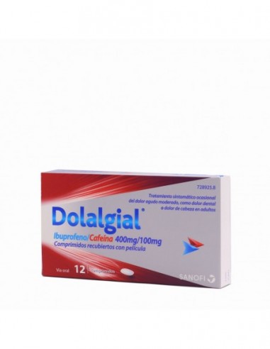 Dolalgial Ibuprofeno/Cafeina 400 Mg/100 Mg 12 Comprimidos Recubiertos