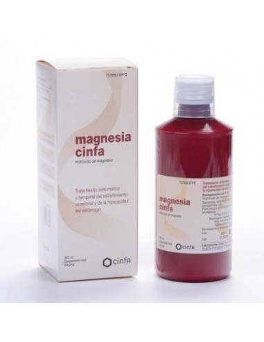 Magnesia Cinfa 200 Mg/Ml Suspension Oral 1 Frasco 260 Ml