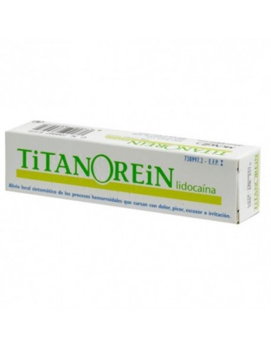 Titanorein Lidocaina Crema Rectal 1 Tubo 20 G