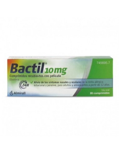 Bactil 10 Mg 20 Comprimidos Recubiertos