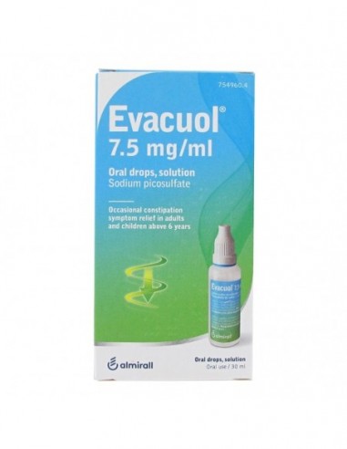 Evacuol 7,5 Mg/Ml Gotas Orales En Solucion 1 Frasco 30 Ml