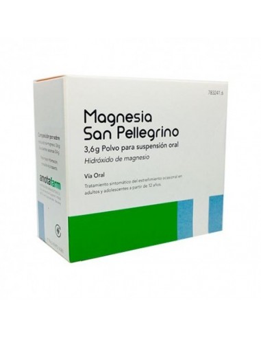 Magnesia San Pellegrino 3,6 G 20 Sobres Polvo Para Suspension Oral