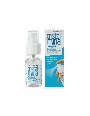 CRISTALMINA 10 MG/ML SOLUCION CUTANEA 1 FRASCO 25 ML