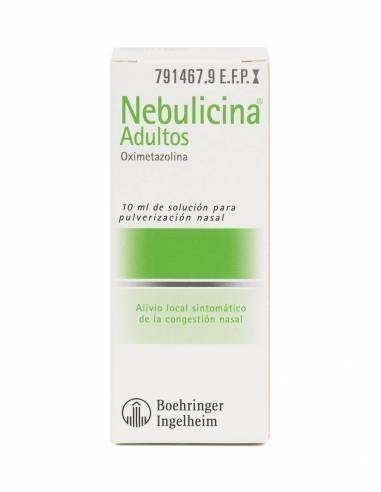 Nebulicina 0,5 Mg/Ml Solucion Para Pulverizacion Nasal 1 Frasco 10 Ml