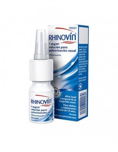 Rhinovin 1 Mg/Ml Solucion Para Pulverizacion Nasal 1 Frasco 10 Ml