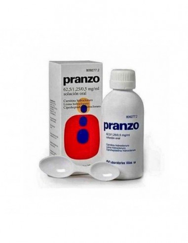 Pranzo 62,5 Mg/Ml + 1,25 Mg/Ml + 0,5 Mg/Ml Solucion Oral 1 Frasco 200 Ml