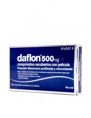 Daflon 500 Mg 30 Comprimidos Recubiertos