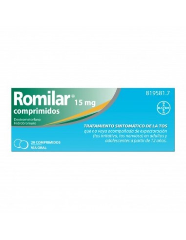 Romilar 15 Mg 20 Comprimidos