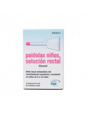 Paidolax Niños 3,28 Ml Solucion Rectal 4 Enemas 4 Ml