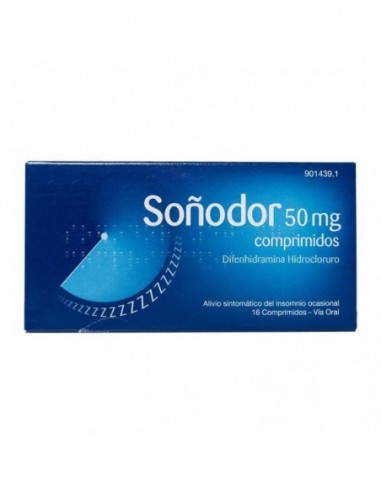 Soñodor Difenhidramina 50 Mg 16 Comprimidos