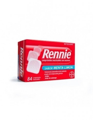 Rennie 680 Mg/80 Mg 84 Comprimidos Masticables (Con Sacarosa)