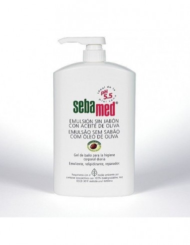 Sebamed Emulsion Sin Jabon Con Aceite De Oliva 1 Envase 1 L