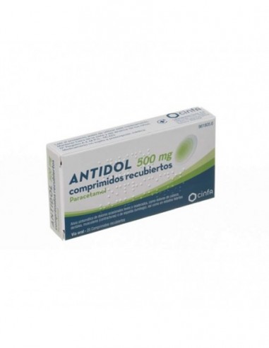 Antidol 500 Mg 20 Comprimidos Recubiertos