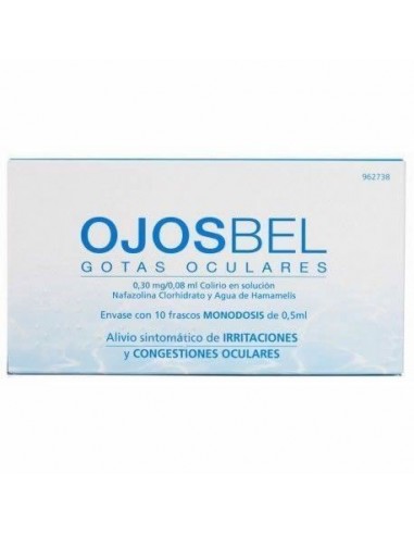 Ojosbel 0,3 Mg/Ml + 0,08 Ml/Ml Colirio En Solucion 10 Monodosis 0,5 Ml