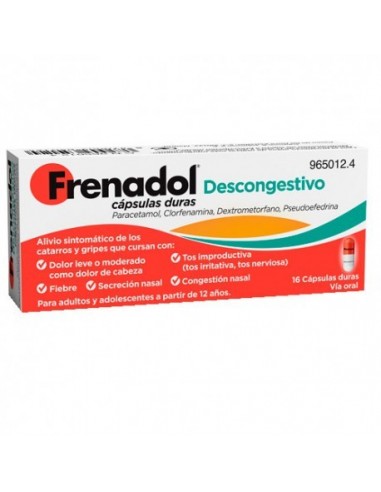 Frenadol Descongestivo 16 Capsulas Frenadol Descongestivo 16 Capsulas