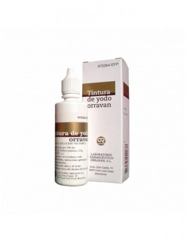 TINTURA DE YODO REIG JOFRE 20 mg/ml SOLUCION CUTANEA 1 FRASCO 40 ml