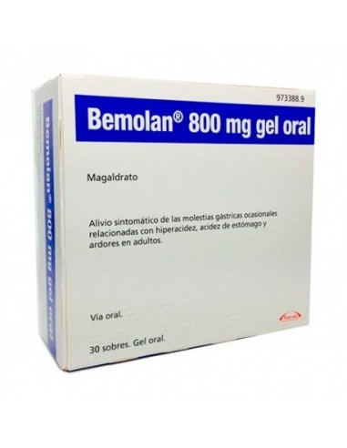 Bemolan 800 Mg 30 Sobres Gel Oral