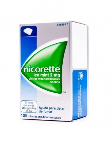 Nicorette 2 Mg 105 Chicles Medicamentosos