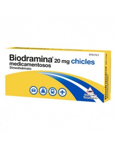 Biodramina 20 Mg 6 Chicles Medicamentosos