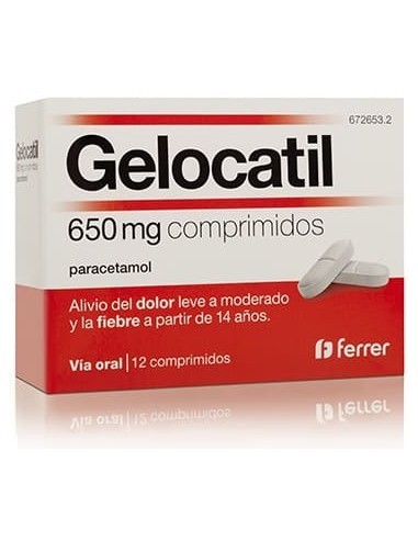 Gelocatil 650 Mg 20 Comprimidos Gelocatil 650 Mg 20 Comprimidos