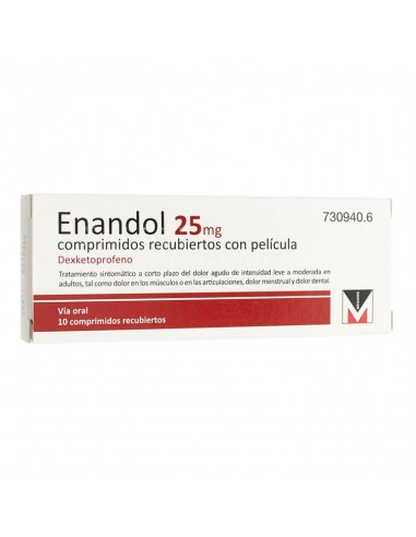 Enandol 25 Mg 10 Comprimidos Recubiertos