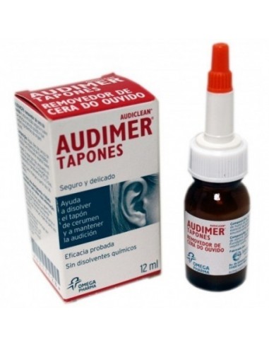 Audimer Audiclean Tapones Solucion Limpieza Oidos 1 Envase 12 Ml